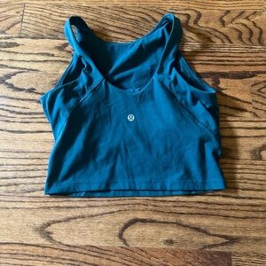 lululemon athletica Teal Crop Athletic Tank